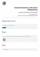 Vista previa - Juegos / Gamificación - JUEGO DE LOS PALITOS VOCABULARIO - página 1