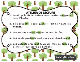 Aperçu - Feuilles d'exercices - Ateliers de lecture - Son « en » - Page 1