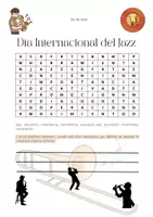 Vista previa - Hojas de trabajo - Jazz / Efeméride / Sopa de Letras - página 1