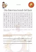 Vista previa - Hojas de trabajo - Jazz / Efeméride / Sopa de Letras - página 2