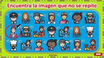 Vista previa - Juegos / Gamificación - Profesiones: Encuentra la imagen que no se repite - página 3