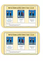 Vorschau - Stationenlernen - Methodische Übungsreihe Sport BallKoRobics Tanz Lehrprobe - Deckblatt
