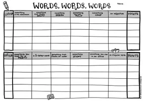 Vorschau - Arbeitsblätter - Spiel "Words, words, words" - Seite 2