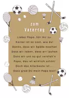 Vorschau - Poster - Materialpaket: 3 Gedichte zum Vatertag - Vatertagsgedicht (inkl. Englisch) - Seite 1