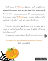 Aperçu - Feuilles d'exercices - La maison hantée - Lecture et écriture 2-3e cycle - Page 1