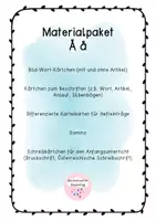Vorschau - Spiele - Materialpaket Übungskiste Ää - Deckblatt