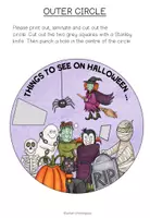 Vista previa - Hojas de trabajo - HALLOWEEN - Vocabulary Wheel - página 2