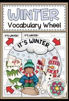 Vista previa - Hojas de trabajo - WINTER - Vocabulary Wheel - Portada