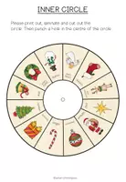 Vista previa - Manualidades / Dibujos para colorear - CHRISTMAS - Vocabulary Wheel - página 3