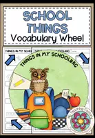 Vista previa - Manualidades / Dibujos para colorear - SCHOOL THINGS - Vocabulary Wheel - Portada