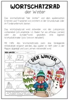 Vista previa - Hojas de trabajo - DER WINTER - Wortschatzrad - página 1
