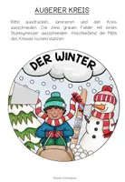 Vista previa - Hojas de trabajo - DER WINTER - Wortschatzrad - página 2