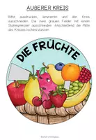 Vista previa - Manualidades / Dibujos para colorear - DIE FRÜCHTE - Wortschatzrad - página 2