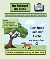 Vorschau - Präsentationen/Tafelbilder - DEUTSCH: animierte Fabel "Rabe und Fuchs" (Key/PP/Video) - Deckblatt