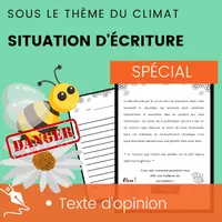 Aperçu - Feuilles d'exercices - Situation Écriture Texte Opinion Réchauffement - Page de couverture