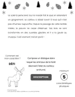 Aperçu - Feuilles d'exercices - Situation Écriture Caribou Récit Description - Page 3