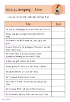 Vorschau - Arbeitsblätter - Lesespaziergang Ritter - für die 1. Klasse, 2-fach differenziert - Seite 2