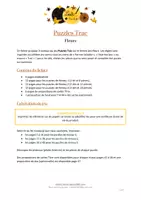 Aperçu - Jeux - Puzzles Trac Fleurs - Jeu mathématique - Page 1