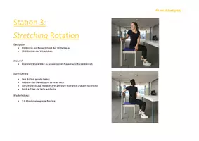 Vorschau - Stationenlernen - Achtsamkeit (Fitness) - Gesunder Rücken - Fit am Arbeitsplatz - Seite 3
