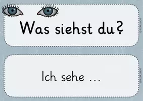 Vorschau - Präsentationen/Tafelbilder - KUNST: Bildbetrachtung Percept Methodenkarten - Seite 1