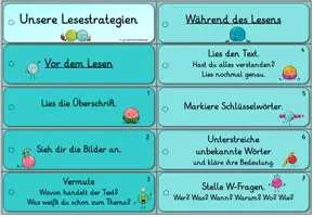 Vorschau - Mal- und Bastelvorlagen - Merkfächer Lesestrategien - Seite 3