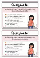 Vorschau - Arbeitsblätter - Übungswörter Aufgabenkartei (Lernwörter, Grundwortschatz) - Seite 2