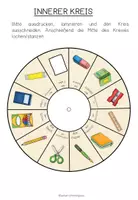 Vista previa - Manualidades / Dibujos para colorear - SCHULSACHEN - Wortschatzrad - página 3