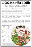Vista previa - Hojas de trabajo - WEIHNACHTEN - Wortschatzrad - página 1