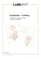 Vorschau - Mal- und Bastelvorlagen - Stickbilder Frühling - Stickvorlagen für Kinder - Seite 2