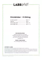 Vorschau - Mal- und Bastelvorlagen - Stickbilder Frühling - Stickvorlagen für Kinder - Seite 3