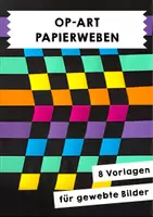 Vorschau - Mal- und Bastelvorlagen - Op-Art Papierweben für Kinder - Deckblatt