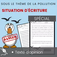 Aperçu - Jeux - Situation Écriture Texte Opinion Pollution - Page de couverture