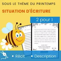 Aperçu - Jeux - Situation Écriture Printemps Récit Description - Page de couverture