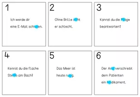 Vorschau - Unterrichtsreihen - DEUTSCH SMILEY BOX /Abschreib-Sätze / Kleckswörter / Rechtschreibung / Freiarbeit - Seite 3