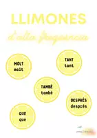 Vista previa - Tarjetas / Manipulativos - LLIMONES D'ALTA FREQÜÈNCIA - Portada