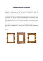 Vorschau - Arbeitsblätter - Die Rahmenkunst des Barock - Deckblatt