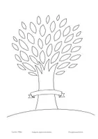 Vorschau - Mal- und Bastelvorlagen - (Family/Seasons) Tree - Malvorlage BAUM - Seite 2
