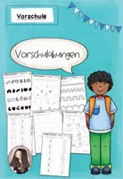 Vorschau - Arbeitsblätter - Schulstart Arbeitsblätter Vorschule | Anlaute & Schwungübungen - Deckblatt