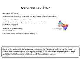 Vorschau - Spiele - starke Verben Stammformen - Zuordnen - Seite 2