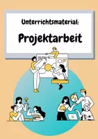 Vorschau - Arbeitsblätter - Projektarbeit Projektmappe (Begleitmaterial + Arbeitsblätter) Fächerübergreifend - Deckblatt