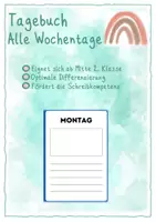 Vorschau - Arbeitsblätter - Tagebuch - Deckblatt