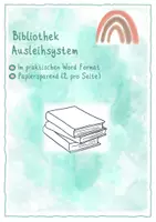 Vorschau - Arbeitsblätter - Bibliothek Ausleihsystem - Deckblatt