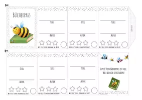 Vorschau - Mal- und Bastelvorlagen - Bücherpass Paket 8 - Biene - Seite 2