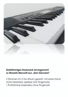 Vorschau - Anderer Materialtyp - Dreistimmiges Keyboard-Arrangement Menuett - Deckblatt