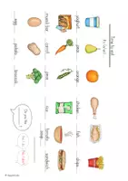 Vorschau - Arbeitsblätter - Picture Dictionary "Time to eat" - Bilderwörterbuch - Seite 3