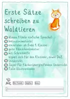 Vorschau - Arbeitsblätter - Erste Sätze schreiben Niveau 1 - Deckblatt