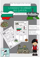 Vorschau - Arbeitsblätter - Ländersteckbrief Bulgarien - Deckblatt