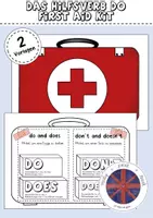 Vorschau - Mal- und Bastelvorlagen - Das Hilfsverb do - First Aid Kit - Deckblatt