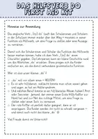 Vorschau - Mal- und Bastelvorlagen - Das Hilfsverb do - First Aid Kit - Seite 1