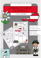 Vorschau - Arbeitsblätter - Ländersteckbrief Österreich - Deckblatt